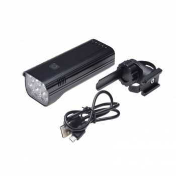 LAMPA ROWEROWA PRZÓD 6 LED ALU