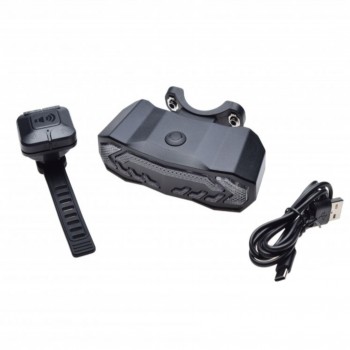 LAMPA ROWEROWA TYŁ Z ALARMEM